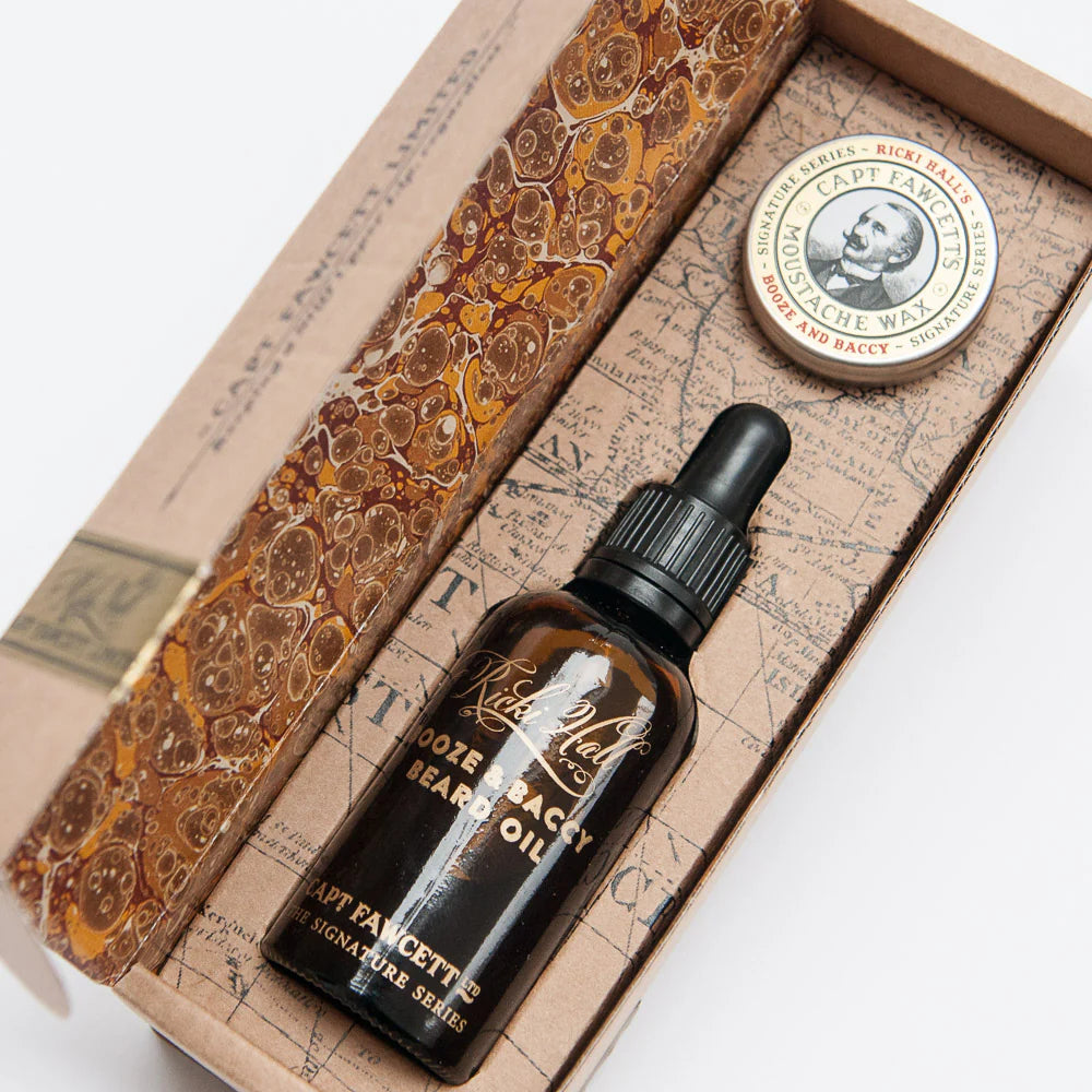 Booze & Baccy Beard Oil & Wax - Skeggsett