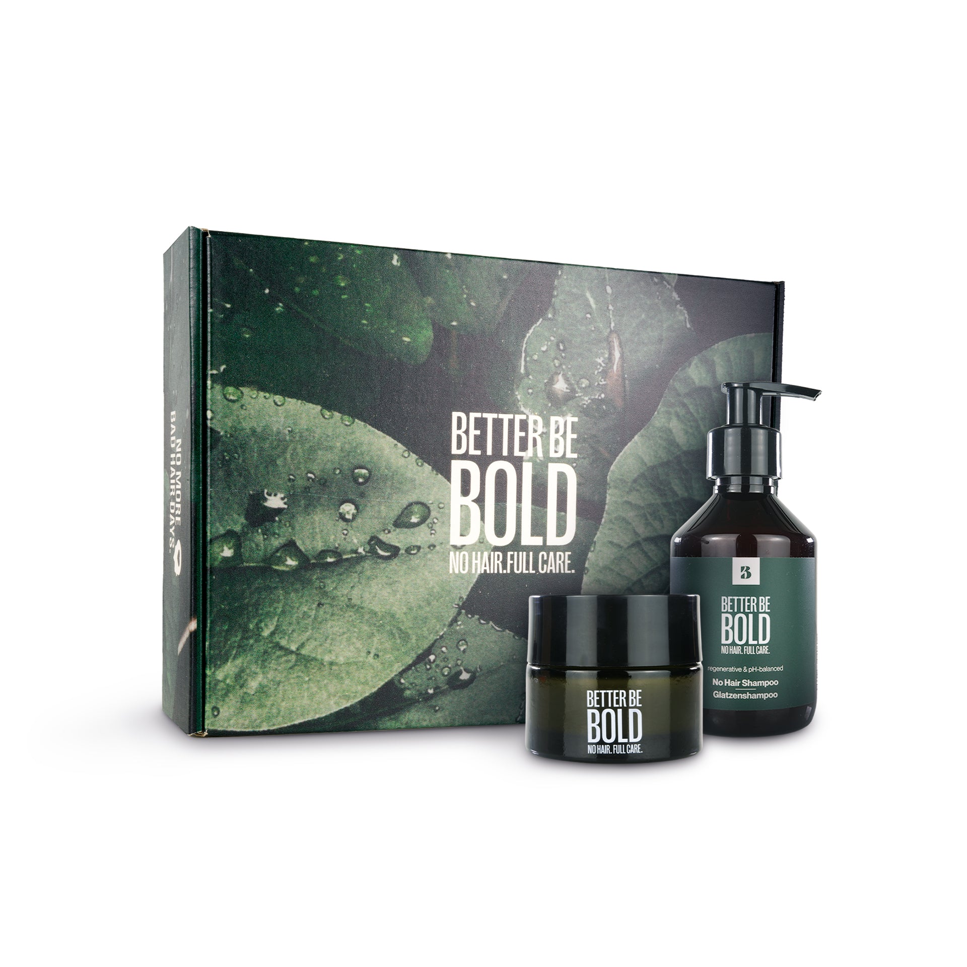 Gjafabox fyrir skallana - Bald Cream & No Hair Shampoo - Skallakrem og Skallasjampó