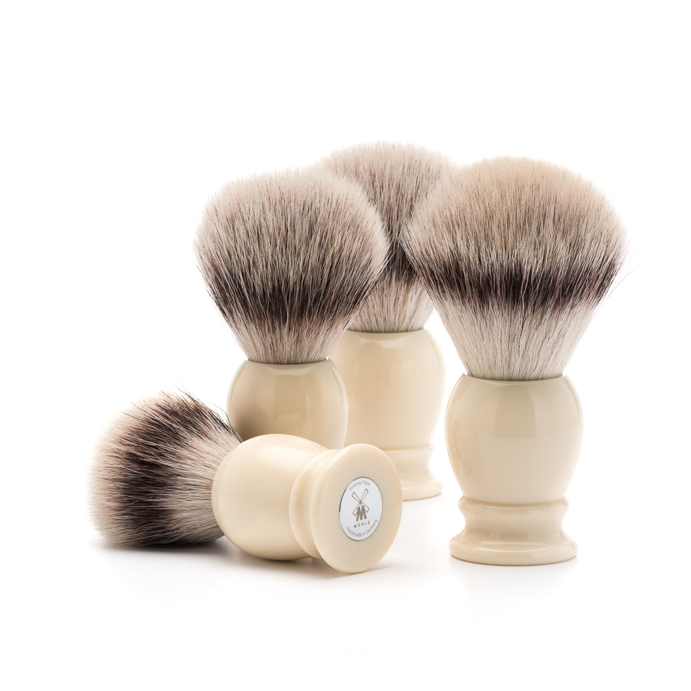 Rakbursti - Classic - Beinhvítur - Silvertip fiber hár