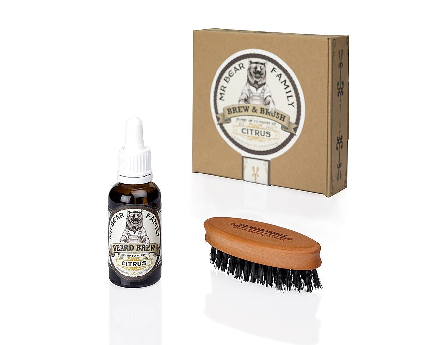 Brew & Brush - Citrus - Olía og bursti