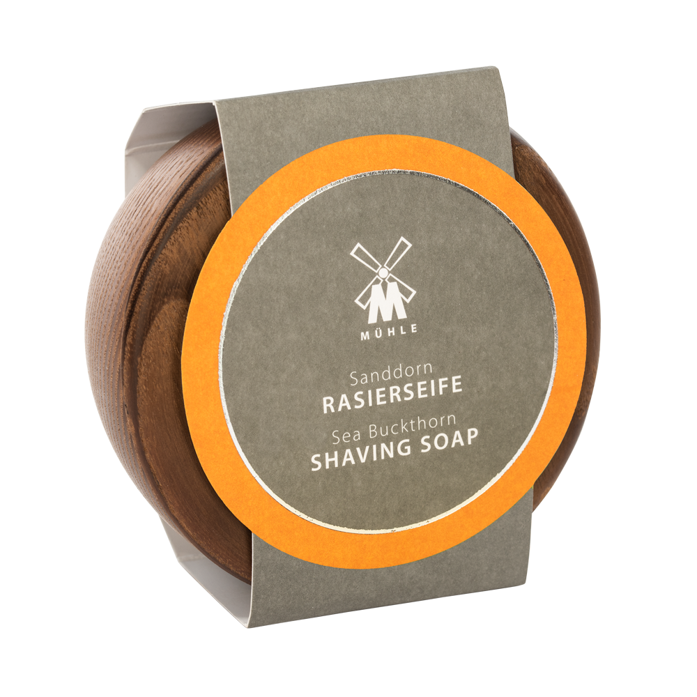 Shaving Soap - Sea Buckthorn - Raksápa í viðarskál