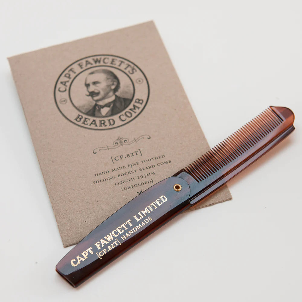 Folding Pocket Beard Comb - Skegggreiða - Stærri gerðin