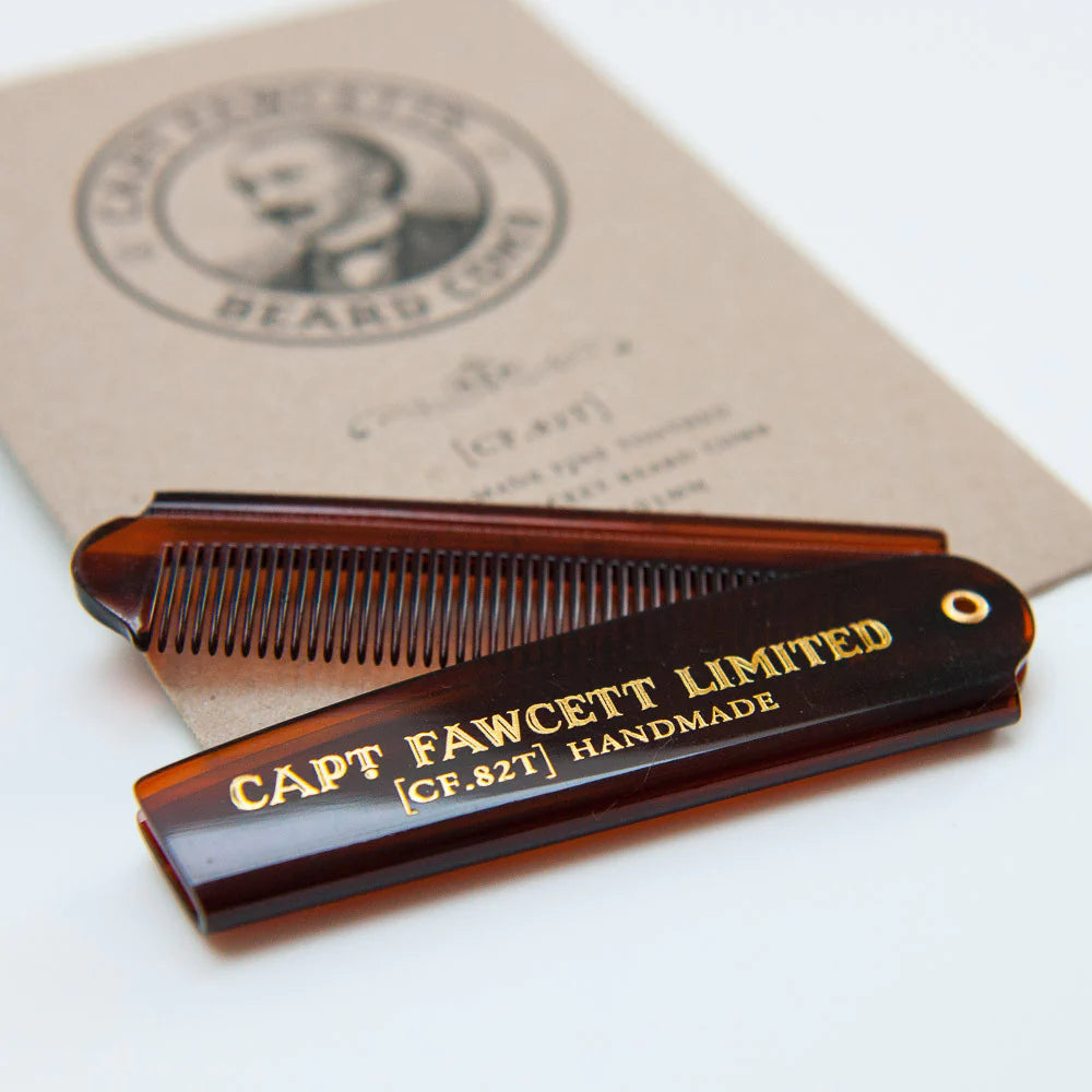 Folding Pocket Beard Comb - Skegggreiða - Stærri gerðin