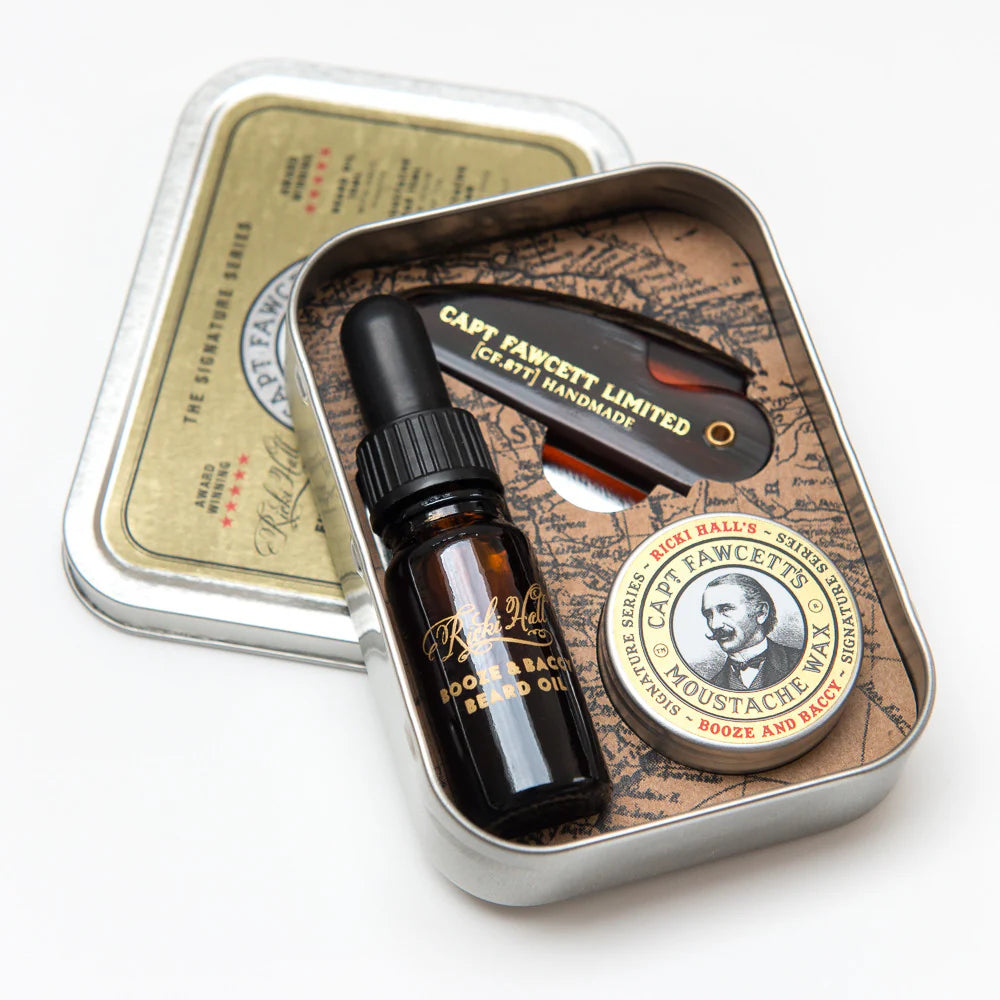 Grooming Survival Kit - Booze & Baccy Beard Oil - Skeggsett