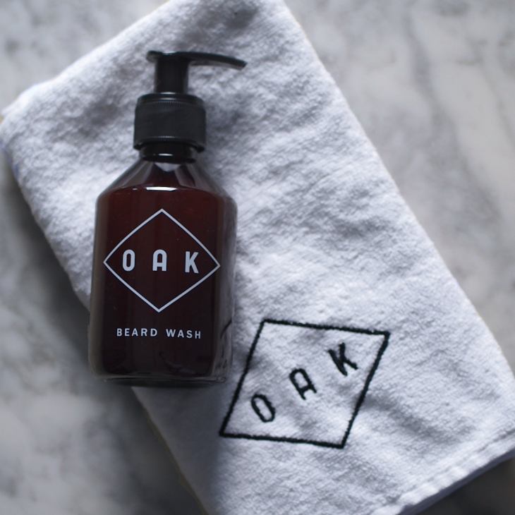 OAK gjafasett - Cleaning me softly - Skeggsápa og handklæði