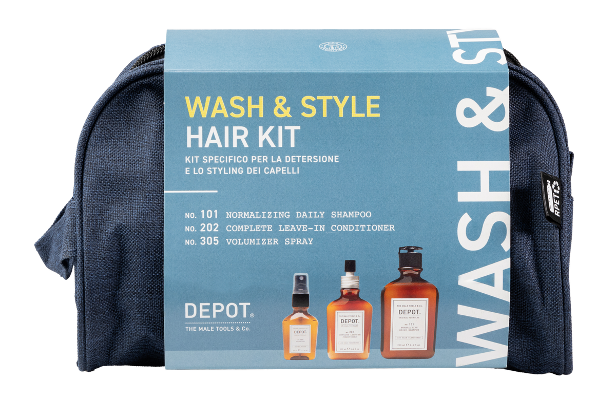 Dekurpakki í snyrtitösku - Wash &amp; style hair kit