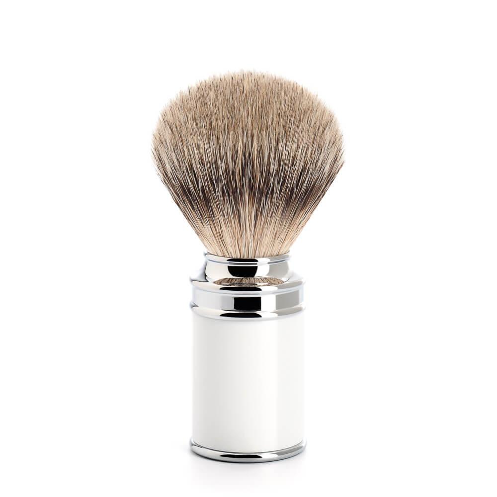 Sýningareintak Rakbursti - Traditional - Hvítur - Silvertip fiber