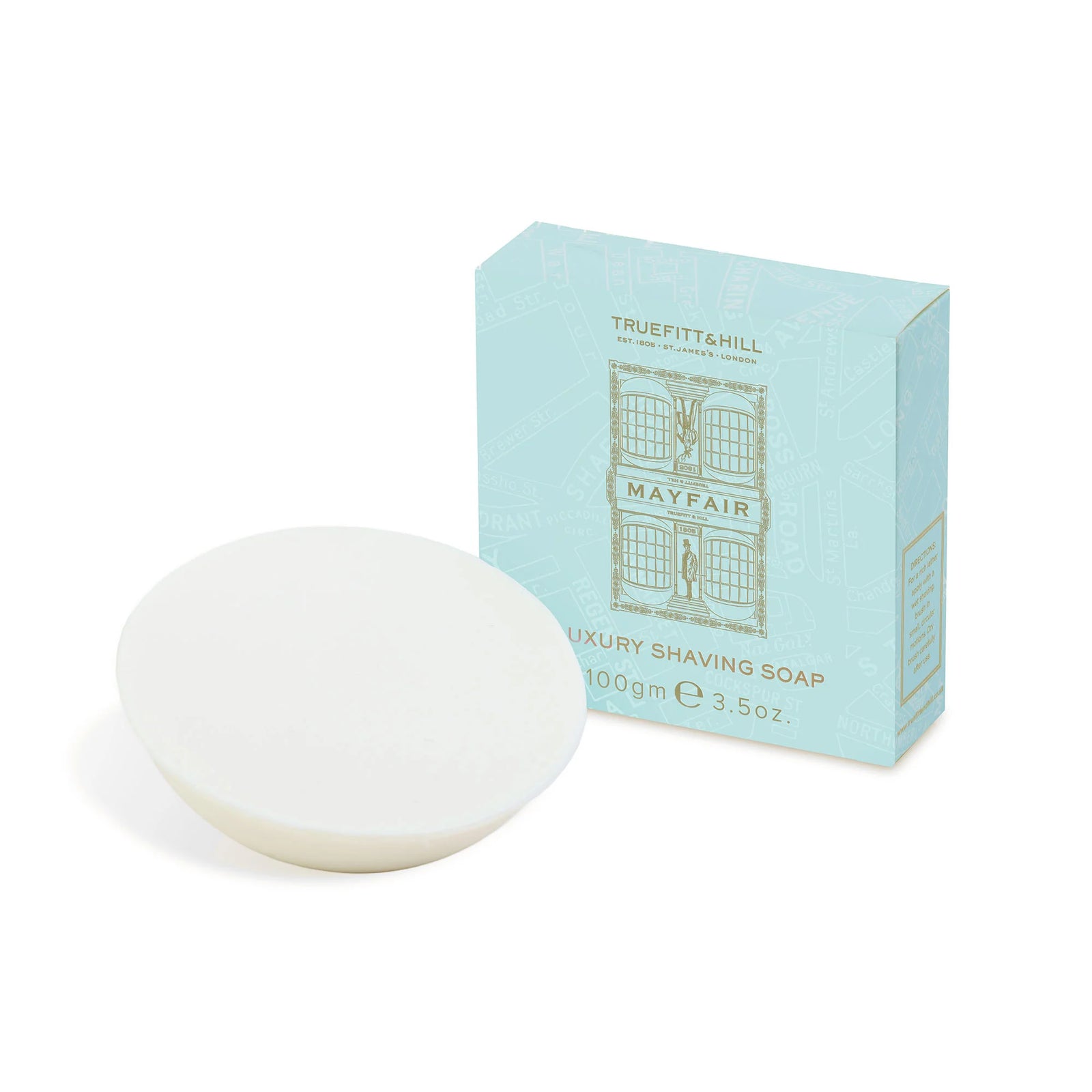 Luxury Shaving Soap Refill - Mayfair - Áfylling fyrir viðarskál