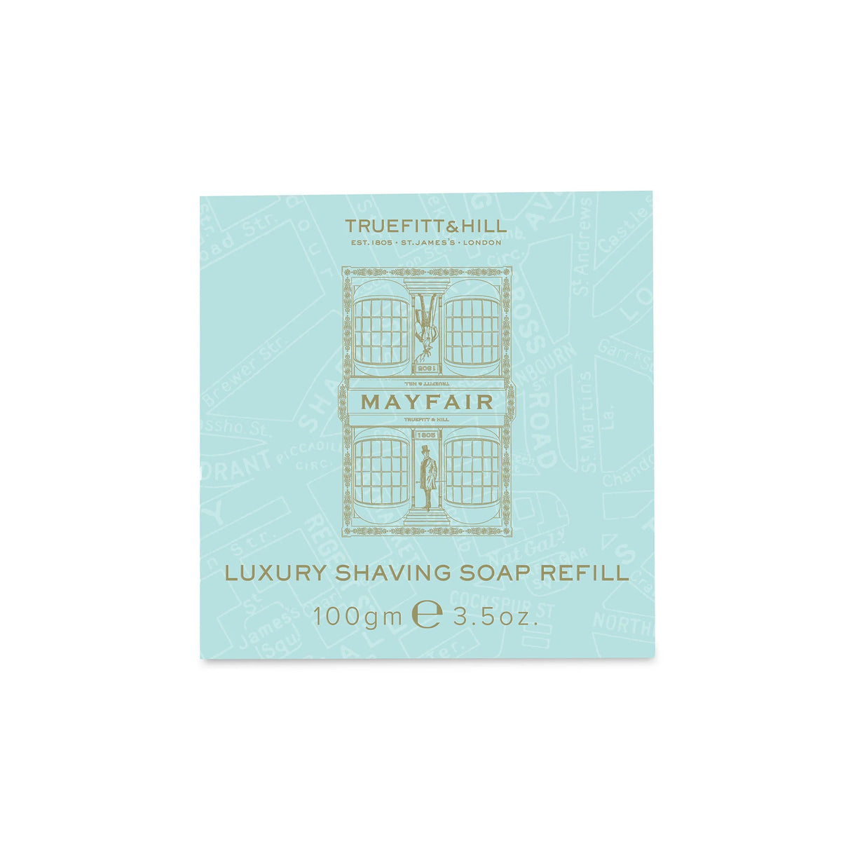 Luxury Shaving Soap Refill - Mayfair - Áfylling fyrir viðarskál