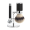 Raksett - Traditional - Black Chrome - Silvertip Fiber hár
