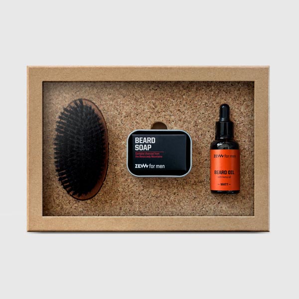 ZEW for men - Simple Lumberjack set Hemp Matt- Skeggsett