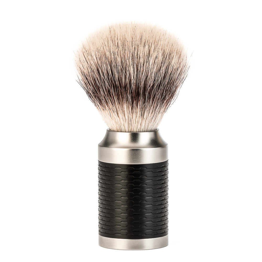 Rakbursti - ROCCA - Svart - Silvertip fiber hár