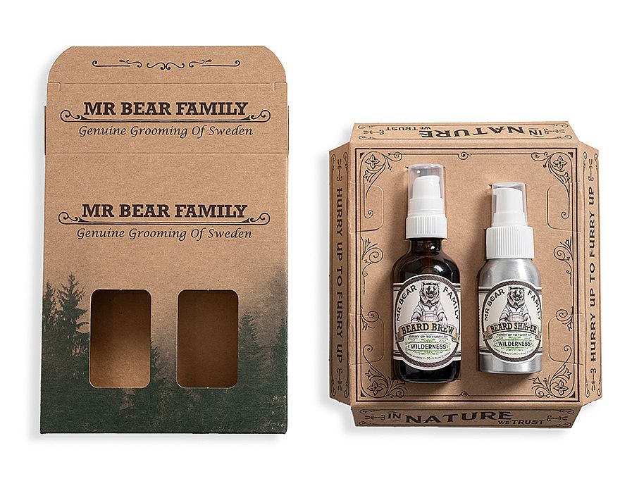 Mr. Bear Family - Beard Brew &amp; Shaper - Wilderness - Skeggolía og næring