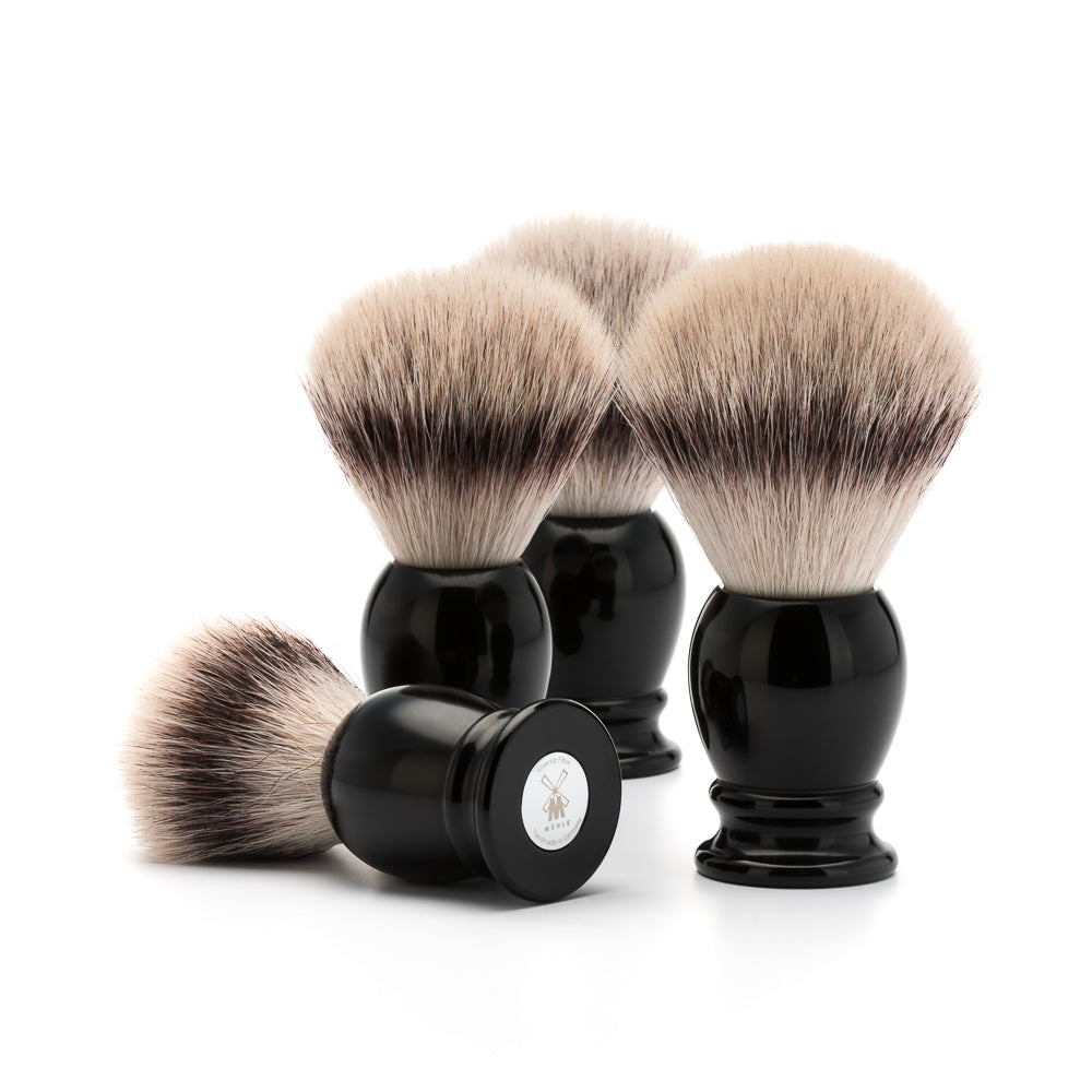Rakbursti - Classic - Svartur - Silvertip fiber hár