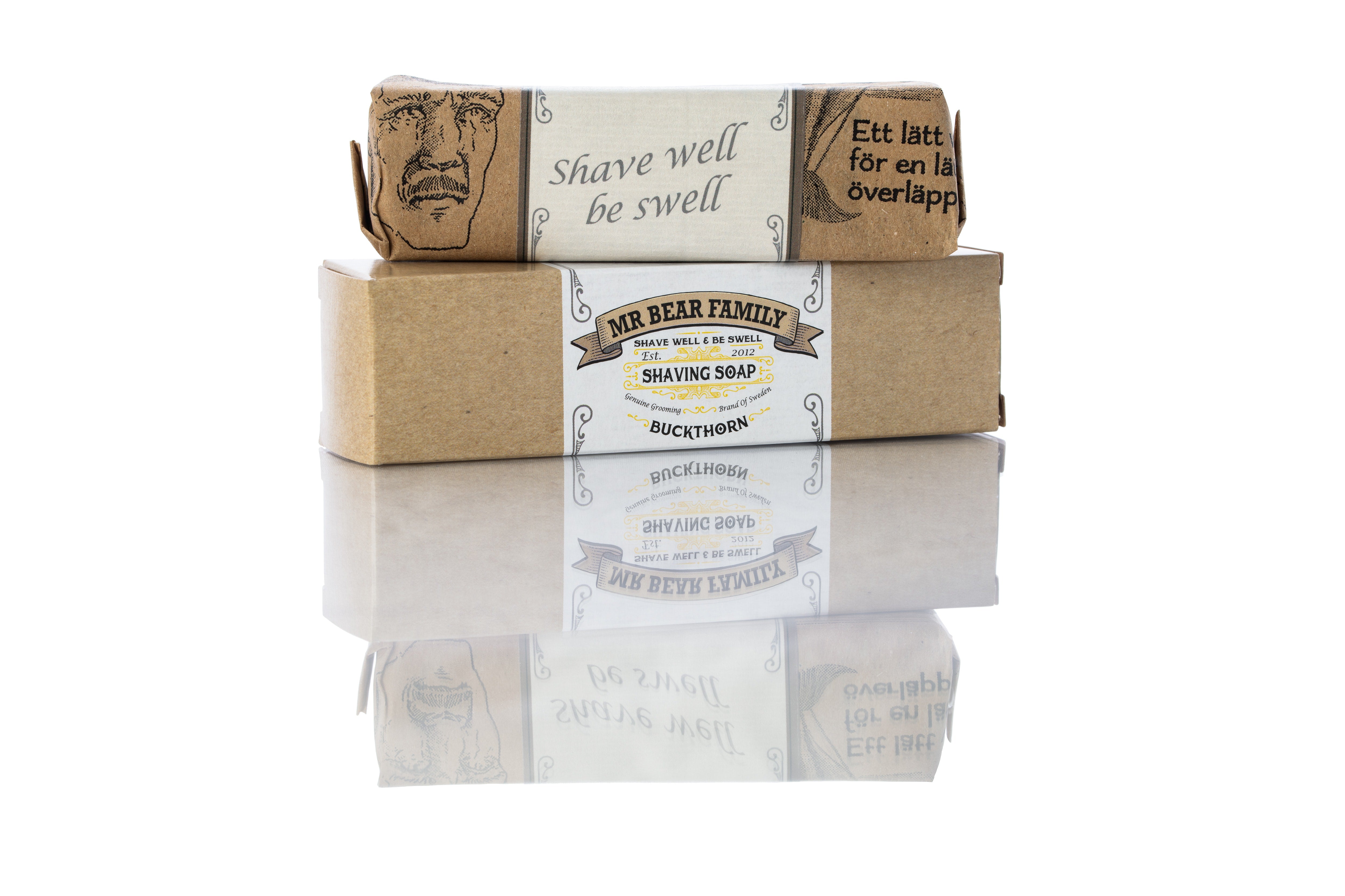 Mr. Bear Family - Shaving Soap - Sea Buckthorn - Raksápa - Vara hættir
