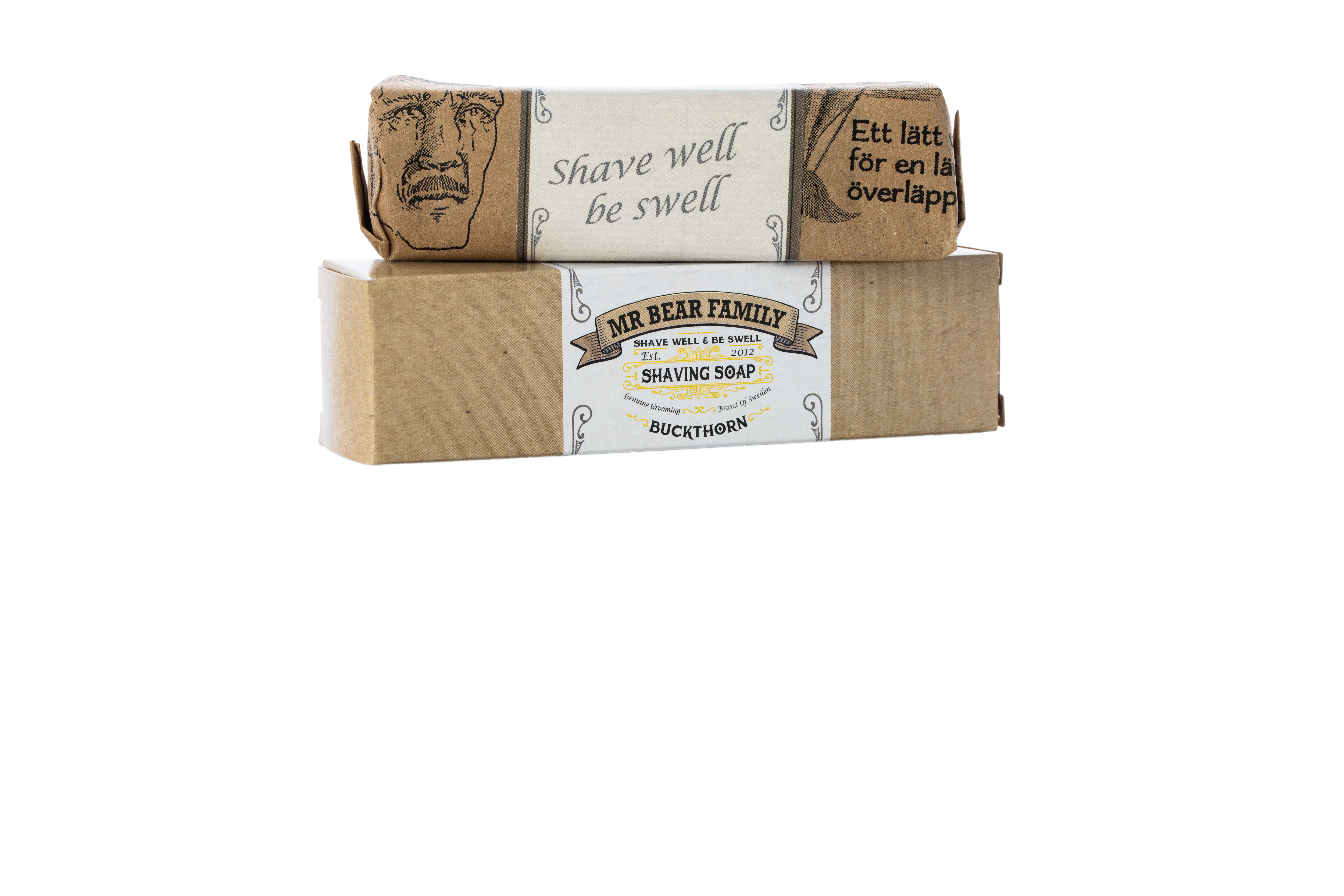Mr. Bear Family - Shaving Soap - Sea Buckthorn - Raksápa - Vara hættir