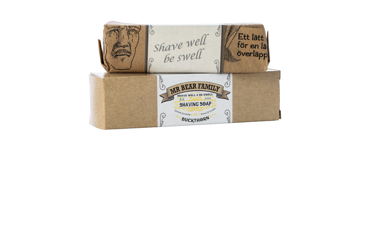 Mr. Bear Family - Shaving Soap - Sea Buckthorn - Raksápa - Vara hættir