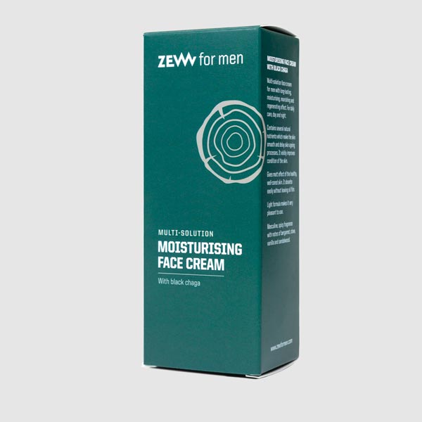 ZEW for men - Moisturizing Face Cream w. Black Chaga - Andlitskrem með Black Chaga