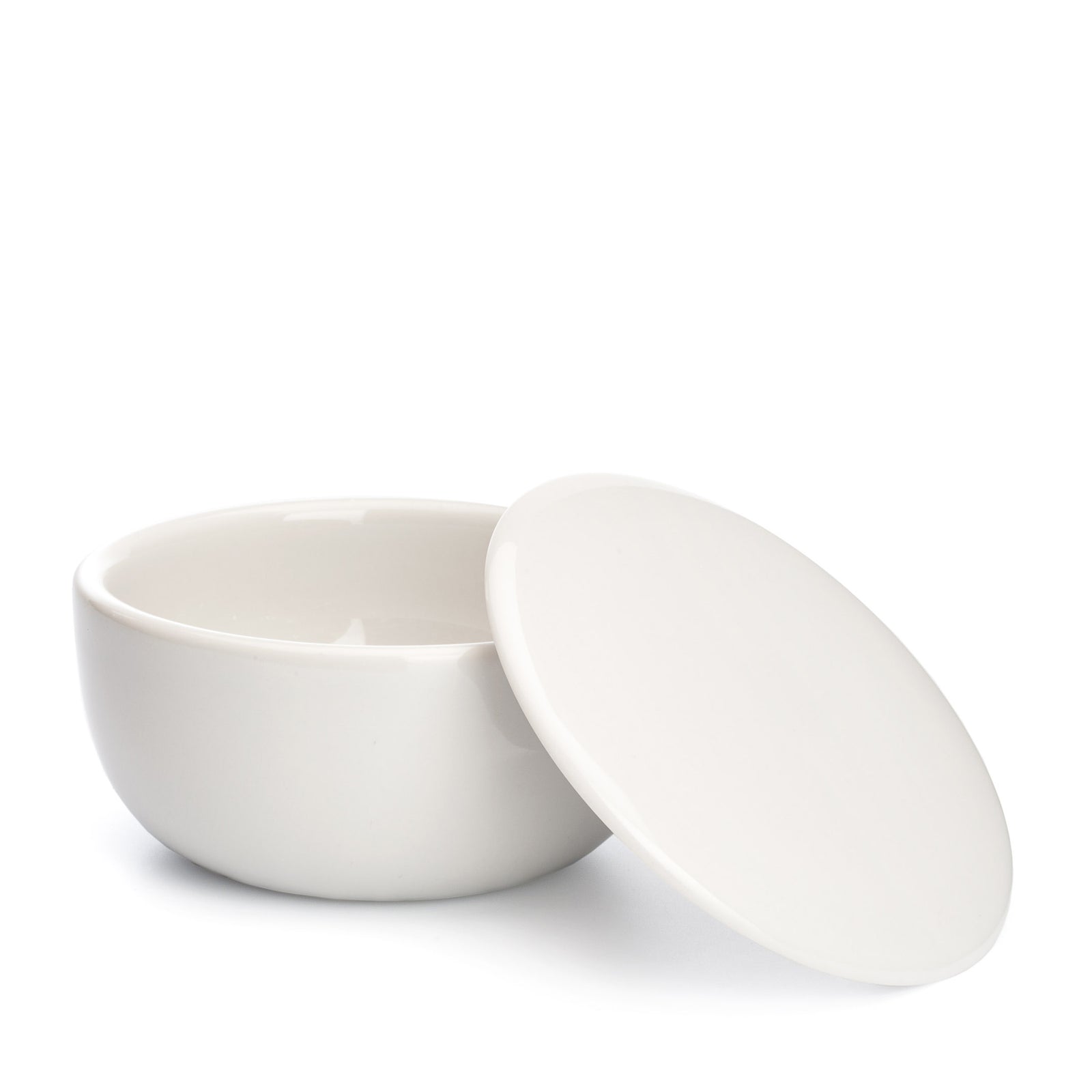 Shaving Soap - Sandalwood - Raksápa í postulínsskál