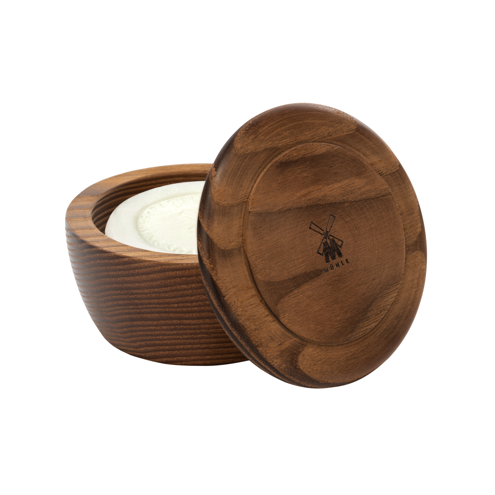 Shaving Soap - Greip og Minta - Raksápa í viðarskál