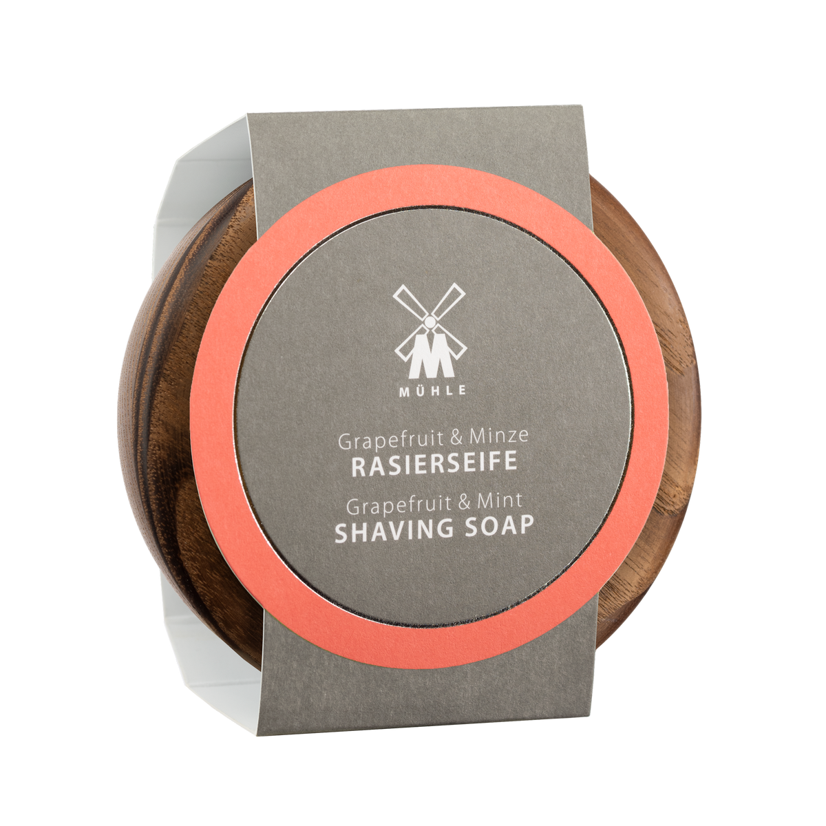Shaving Soap - Greip og Minta - Raksápa í viðarskál