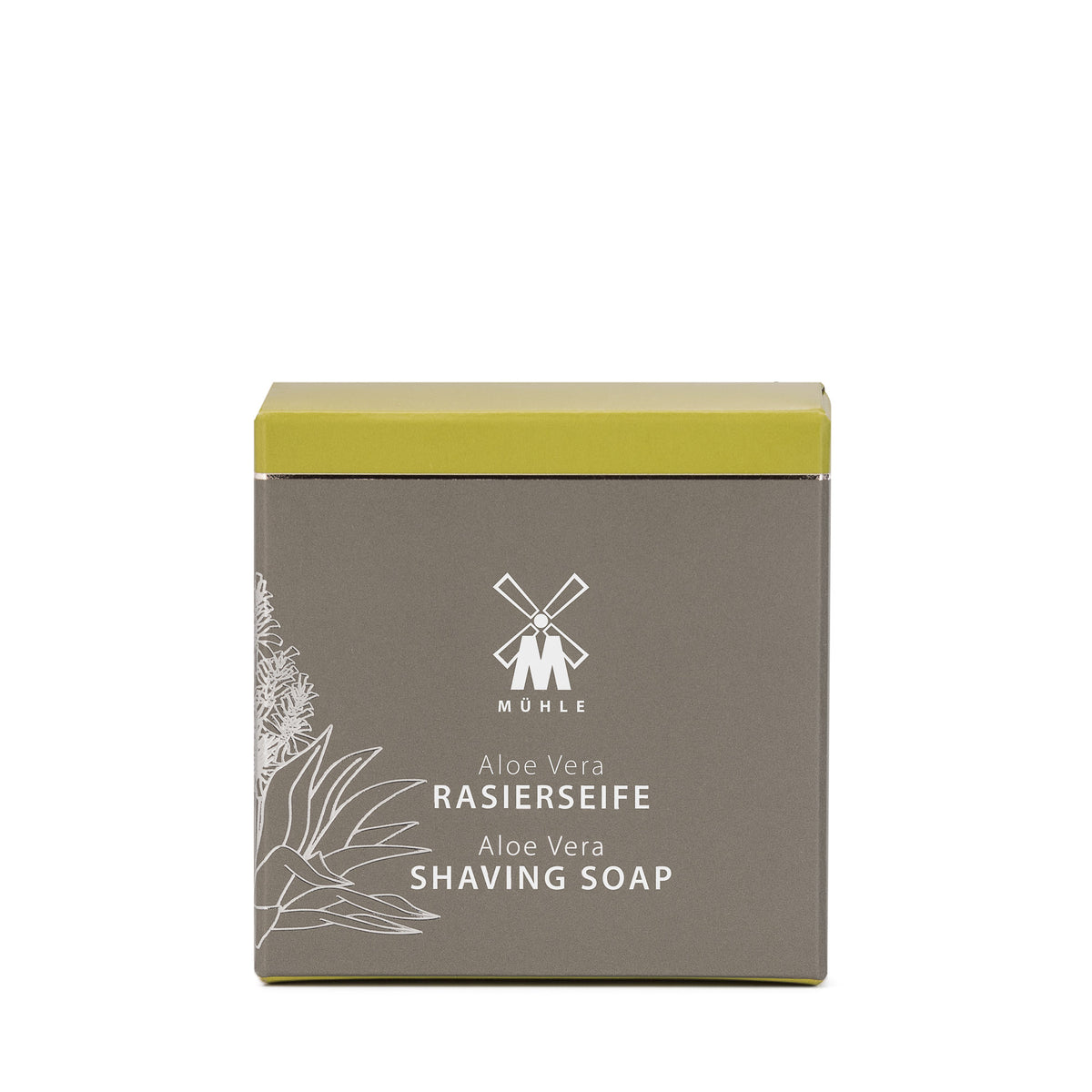 Shaving Soap - Aloe Vera - Raksápa í postulínsskál