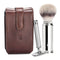 Travel Set - Ferðasett - Brún leðurtaska