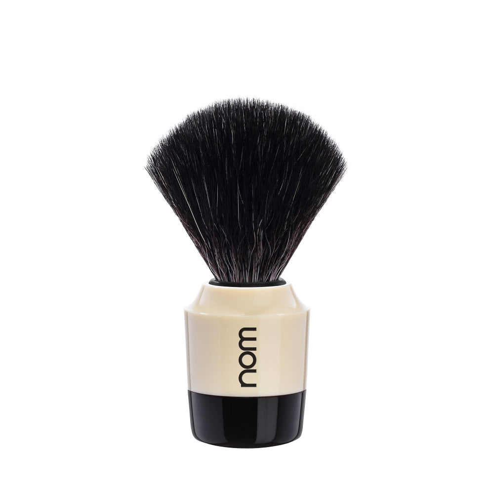 MARTEN - Beinhvítur - Black fiber hár - Rakbursti