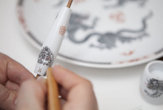 Raksett - Edition - Meissen postulín - Silvertip fiber hár