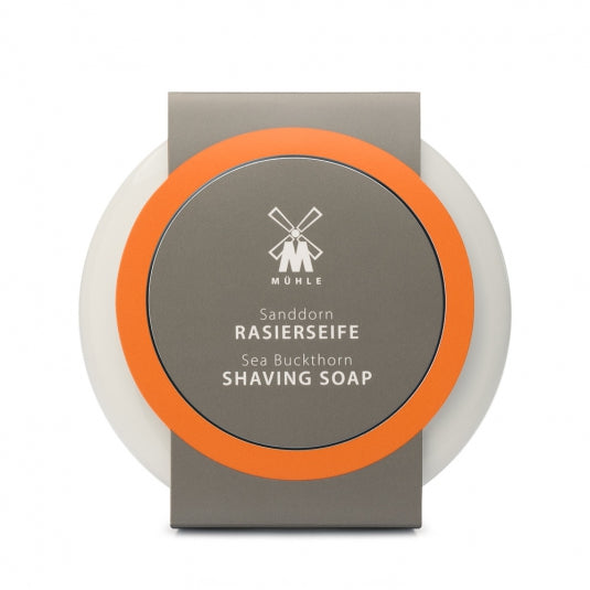 Shaving Soap - Sea Buckthorn - Raksápa í postulínsskál