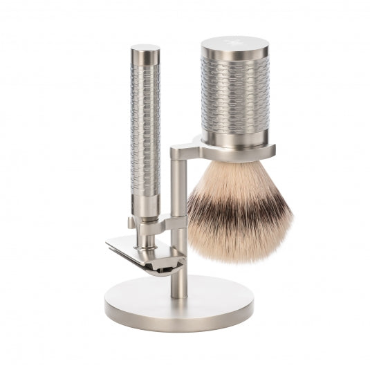 Raksett - ROCCA - Stainless steel - Silvertip fiber hár