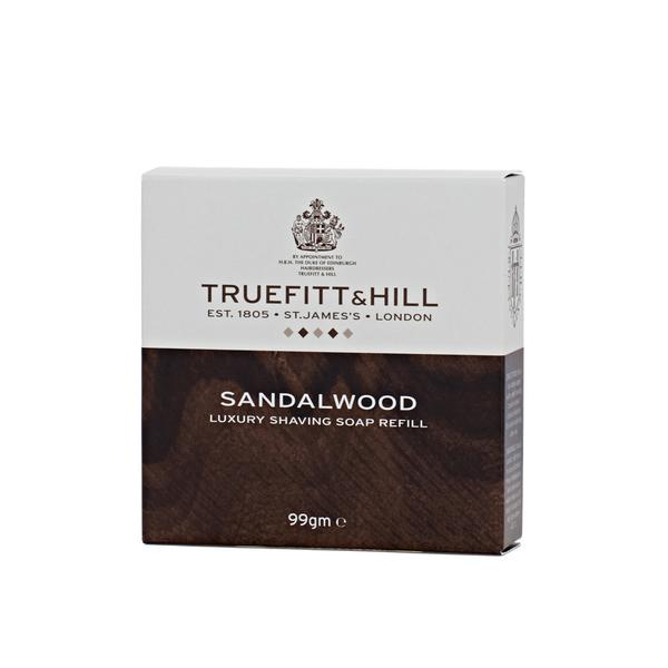 Luxury Shaving Soap Refill - Sandalwood - Áfylling fyrir viðarskál